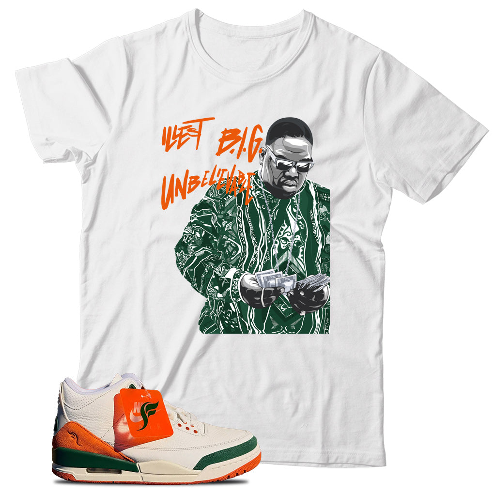 Jordan 3 SoleFly Miami shirt