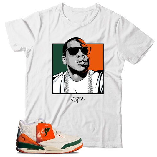 Jordan 3 SoleFly Miami shirt