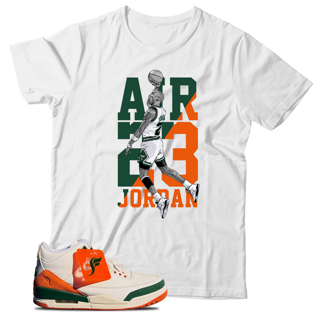 Jordan 3 SoleFly Miami shirt