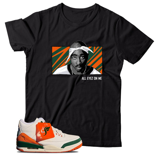 Jordan 3 SoleFly Miami shirt