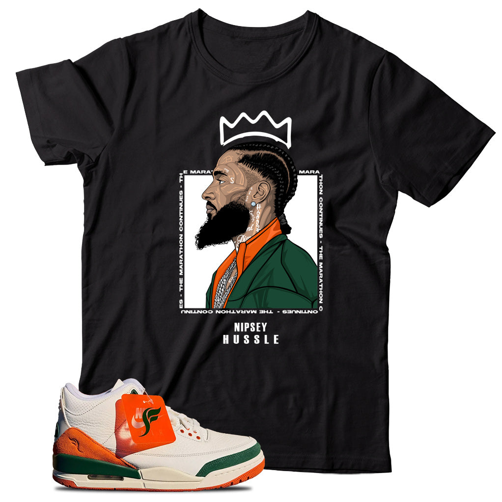 Jordan 3 SoleFly Miami shirt