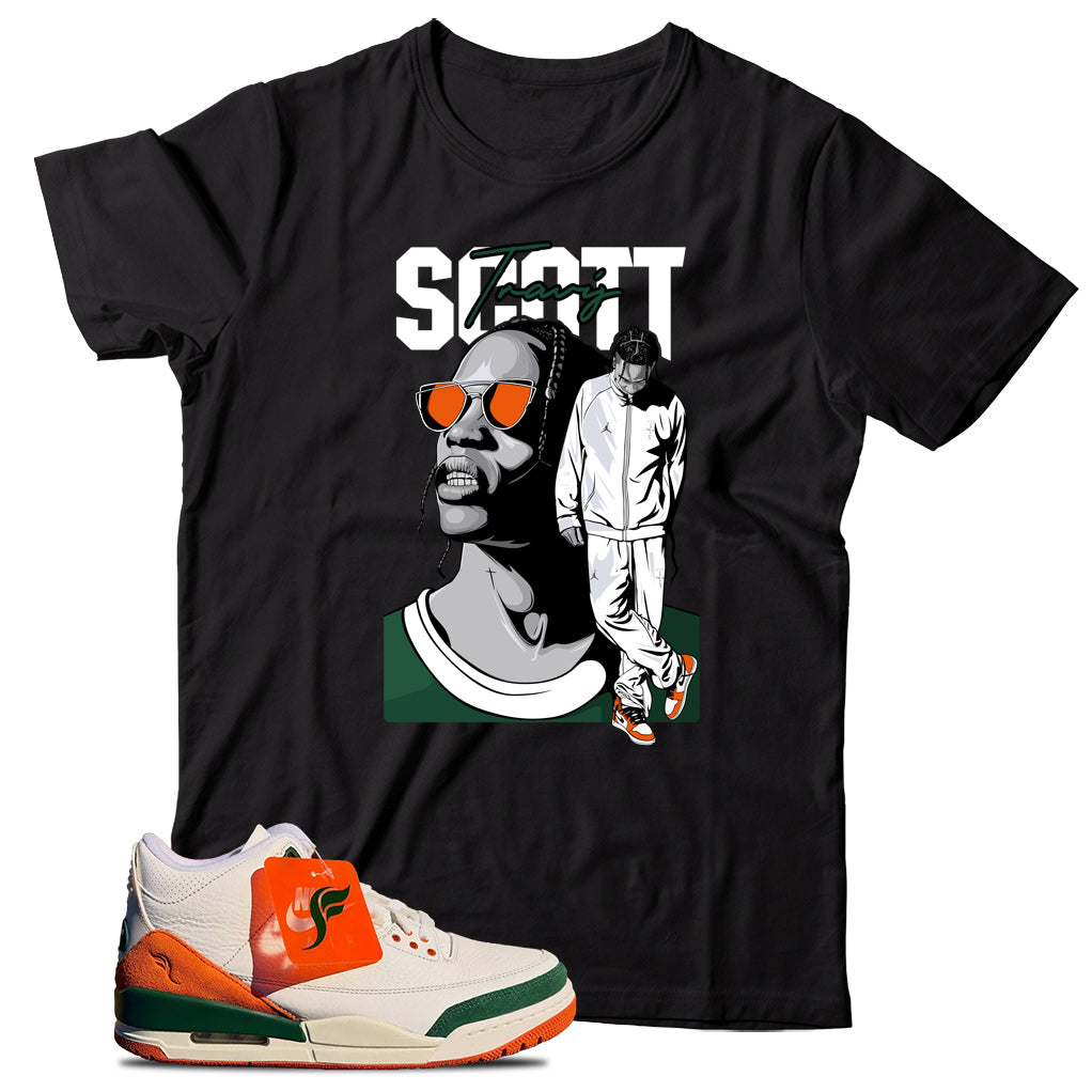 Jordan 3 SoleFly Miami shirt
