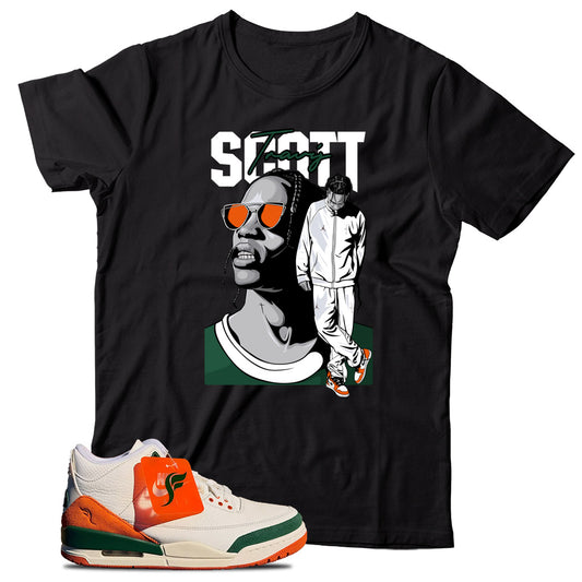 Jordan 3 SoleFly Miami shirt
