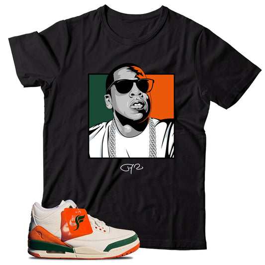 Jordan 3 SoleFly Miami shirt