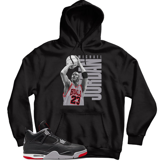 Jordan 4 Bred Reimagined hoodie