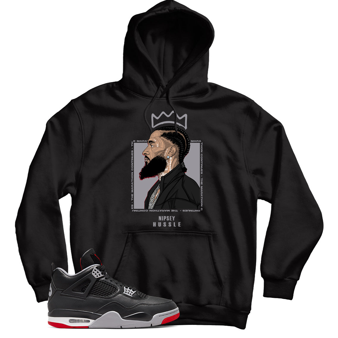 Jordan Bred Reimagined hoodie