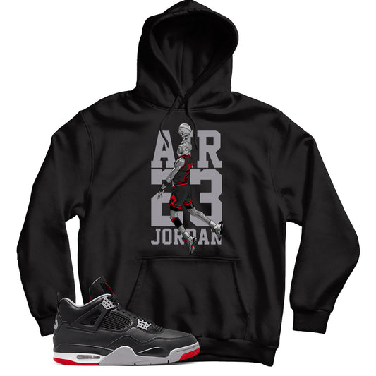 Jordan 4 Bred Reimagined hoodie