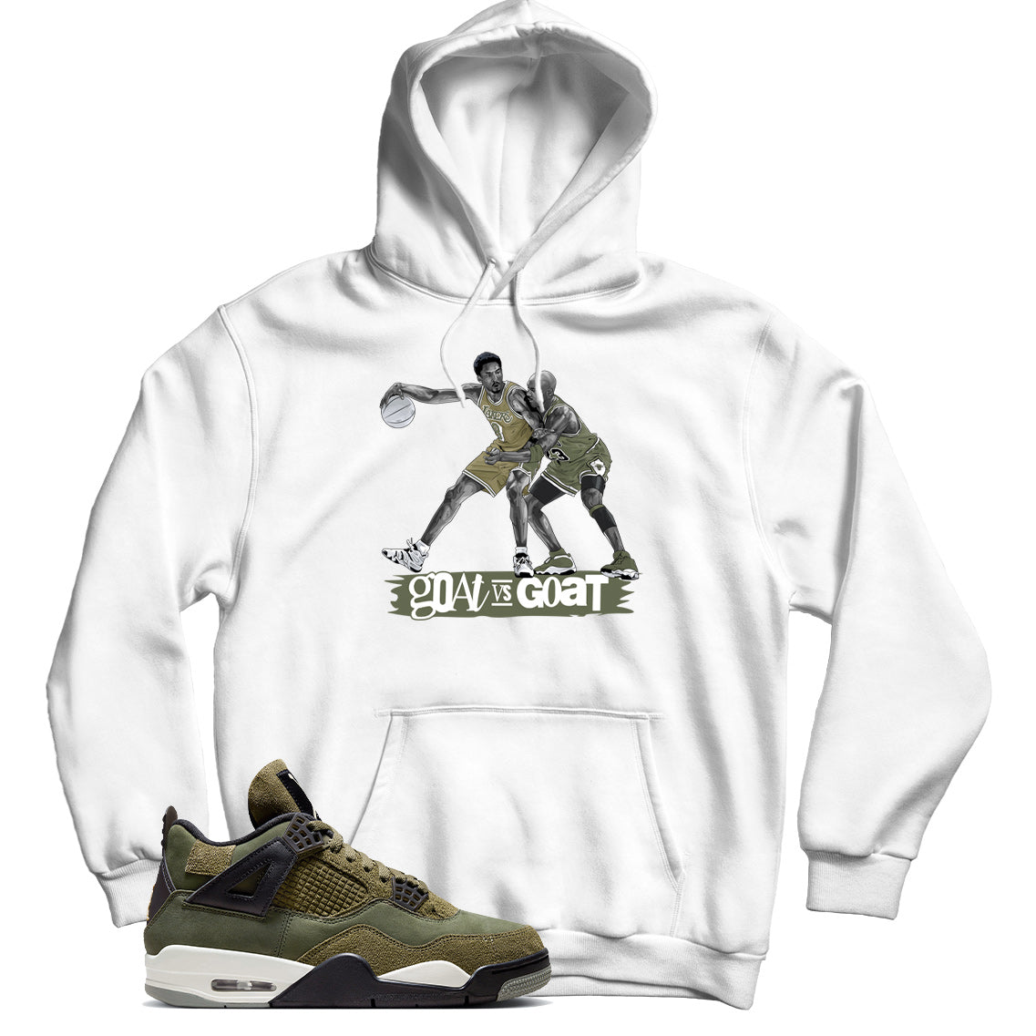 Jordan 4 Craft Olive hoodie