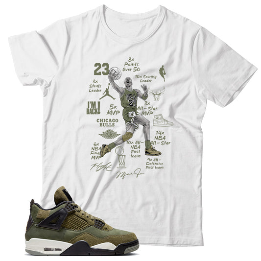 Shirt Match Jordan 4 Craft Olive