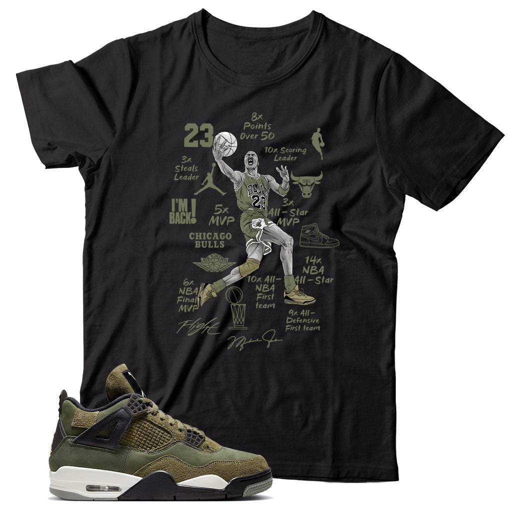 Shirt Match Jordan 4 Craft Olive