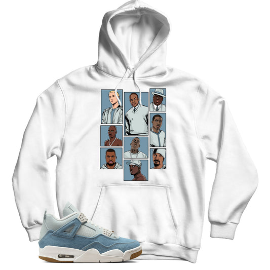 Jordan 4 Denim Worn Blue hoodie
