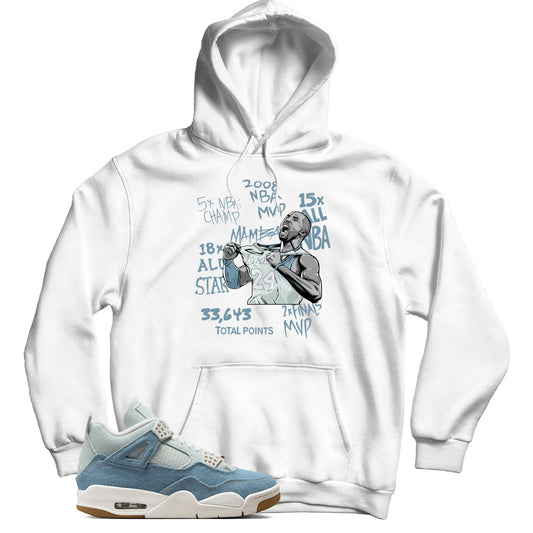 Hoodie Match Jordan 4 Denim Worn Blue