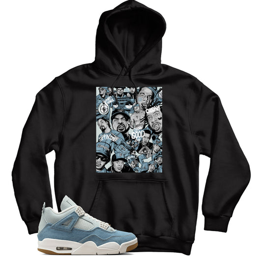 Jordan 4 Denim Worn Blue hoodie