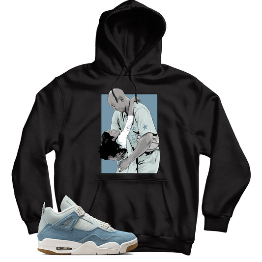 Hoodie Match Jordan 4 Denim Worn Blue