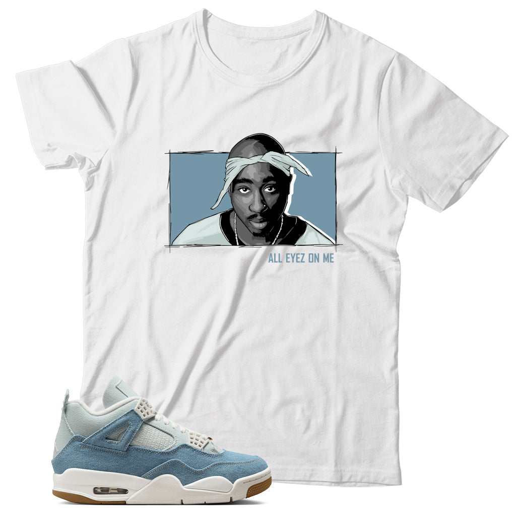 Shirt Match Jordan 4 Denim Worn Blue