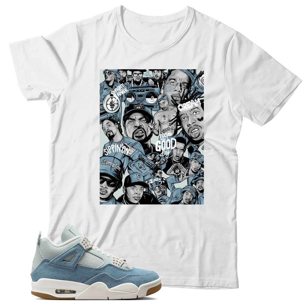 Jordan 4 Denim Worn Blue Shirt