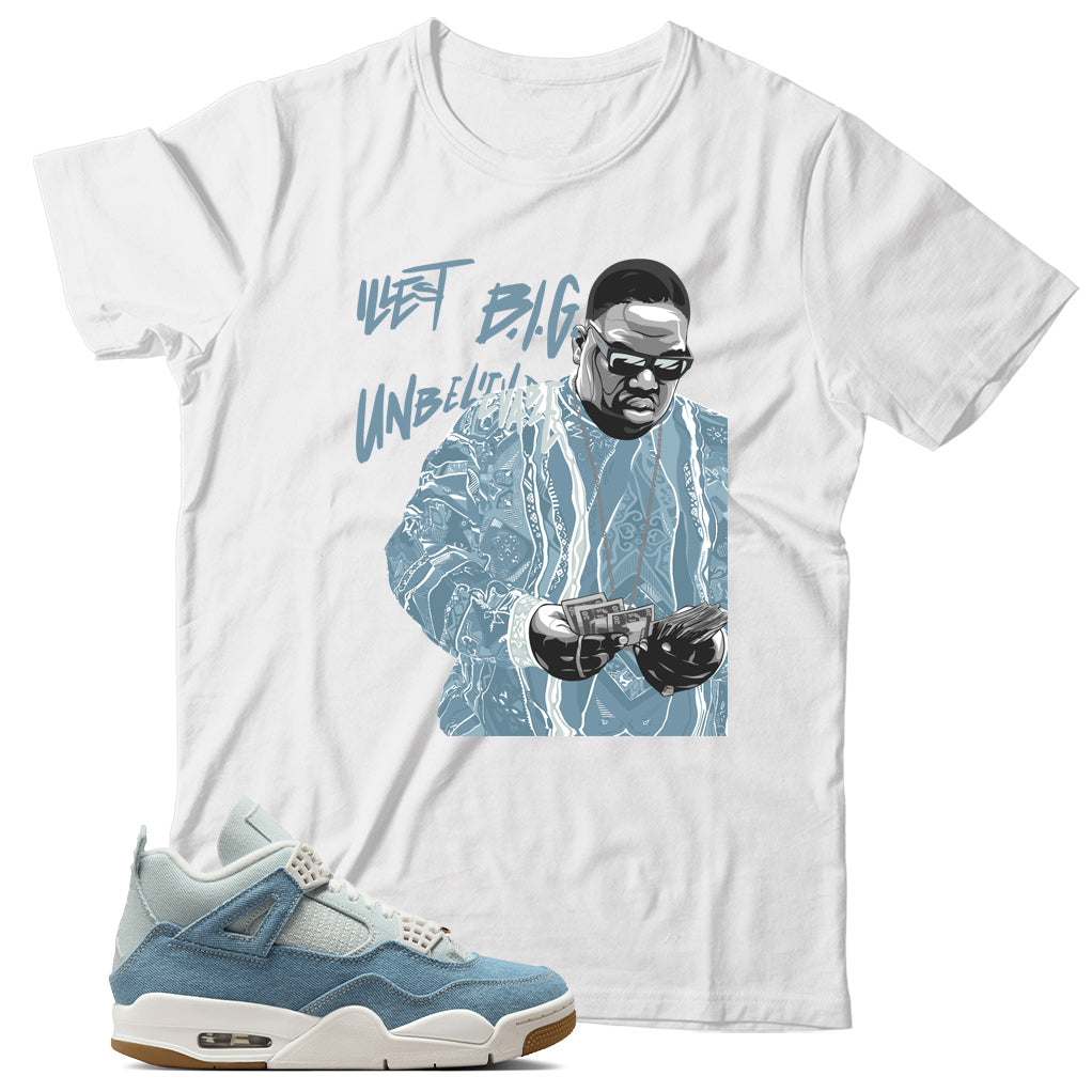 Shirt Match Jordan 4 Denim Worn Blue