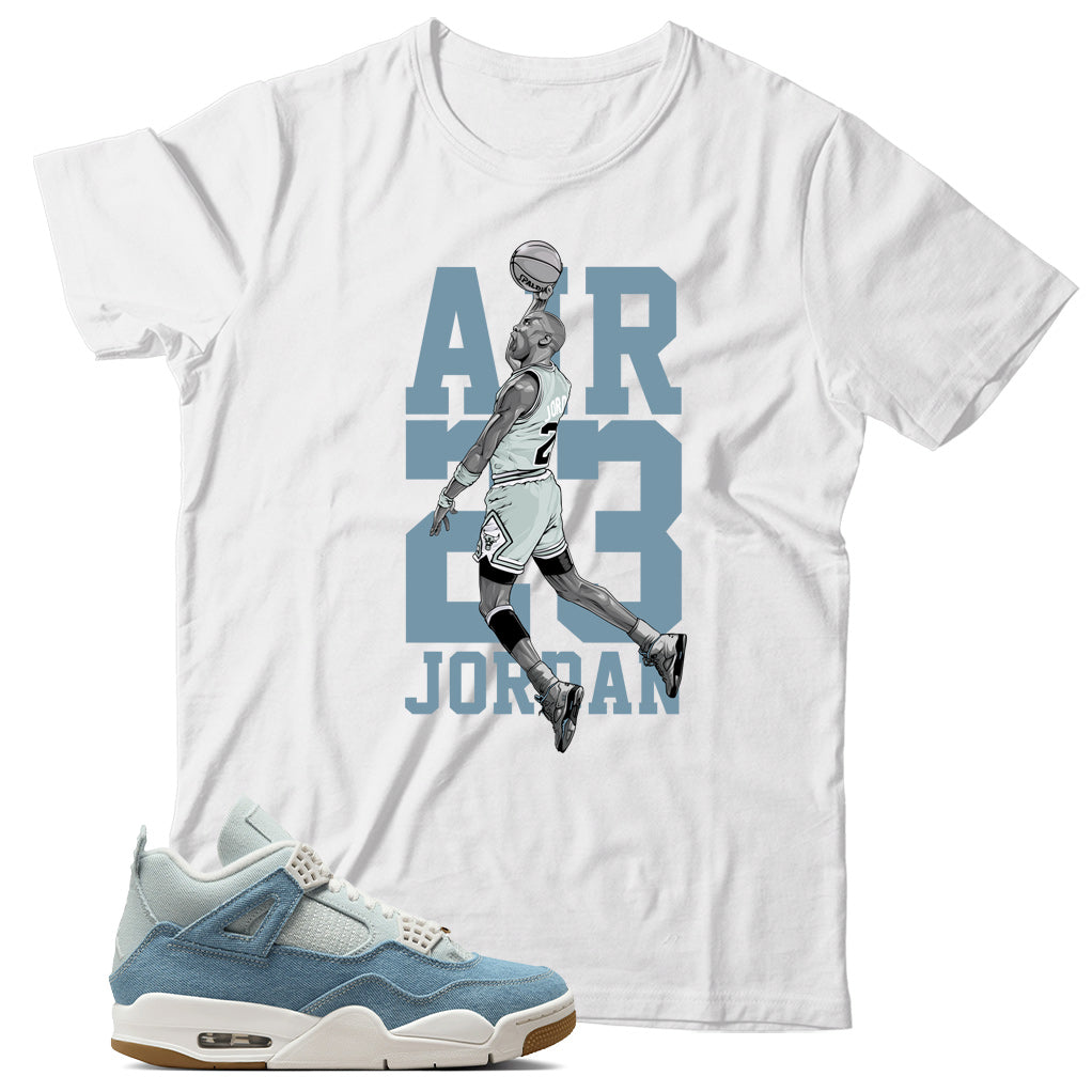 Jordan 4 Denim Worn Blue Shirt