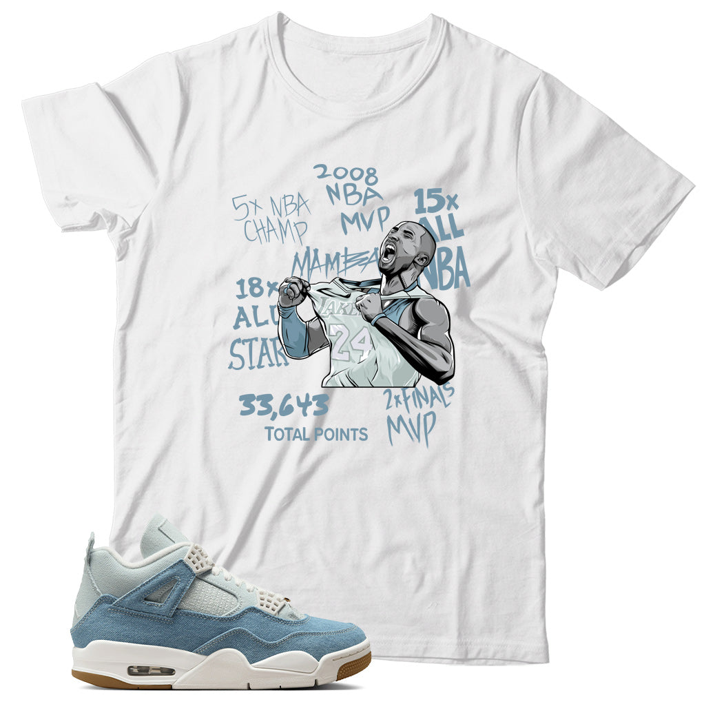 Shirt Match Jordan 4 Denim Worn Blue