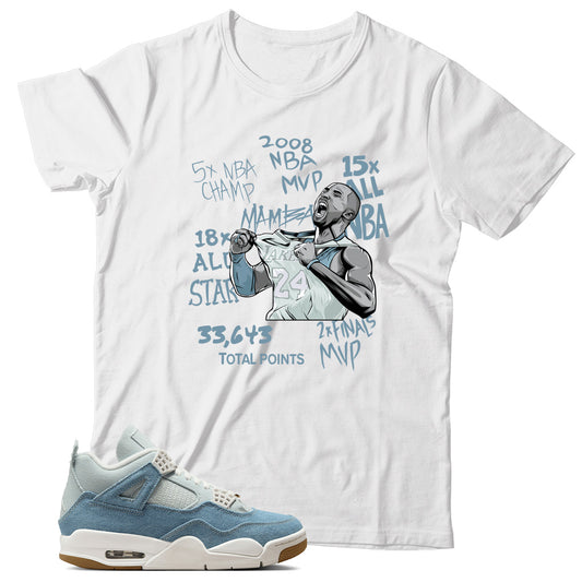 Shirt Match Jordan 4 Denim Worn Blue