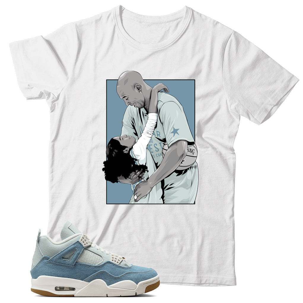 Shirt Match Jordan 4 Denim Worn Blue