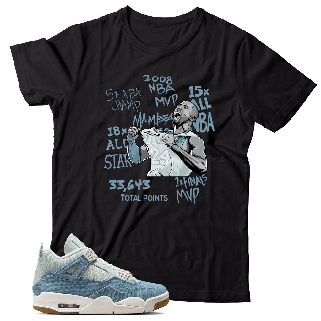 Shirt Match Jordan 4 Denim Worn Blue