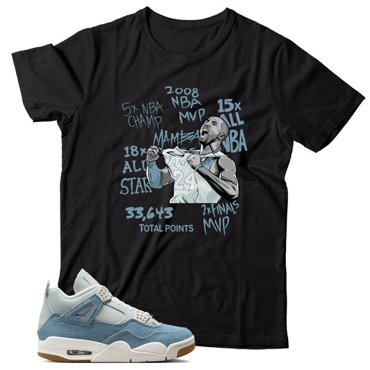 Shirt Match Jordan 4 Denim Worn Blue