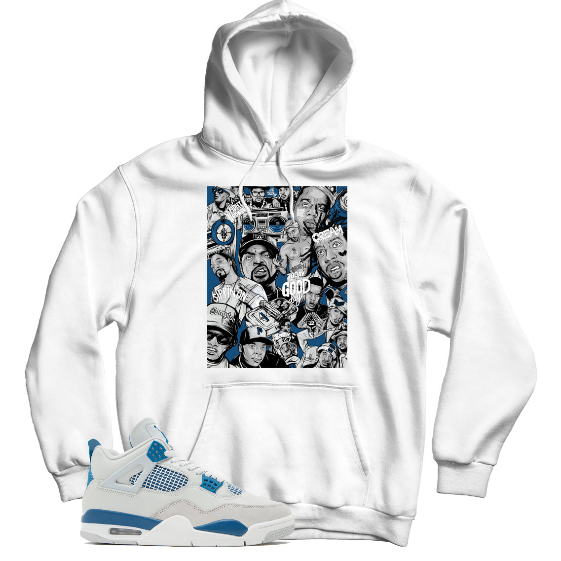 Jordan 4 Industrial Blue hoodie