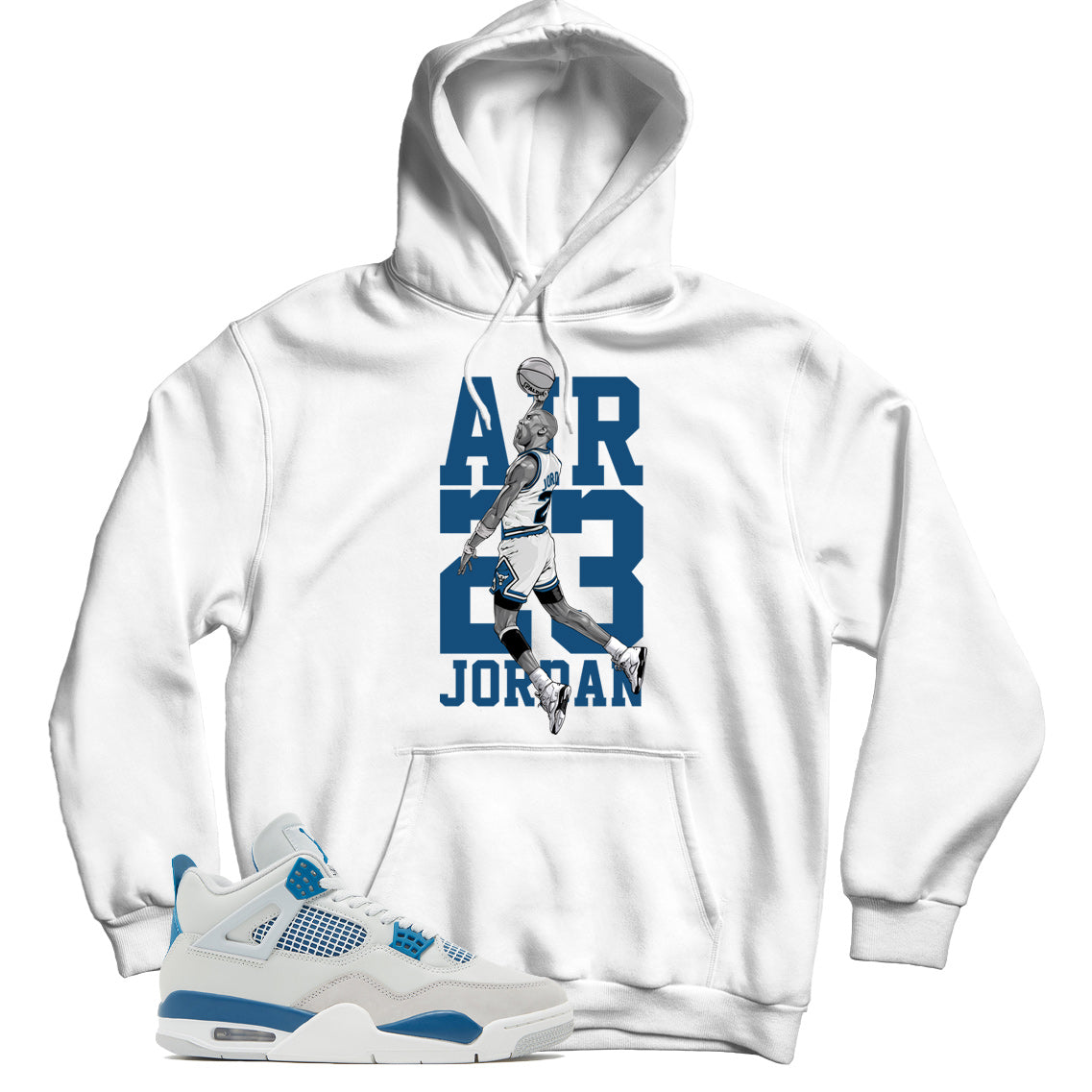 Jordan 4 Military Blue hoodie