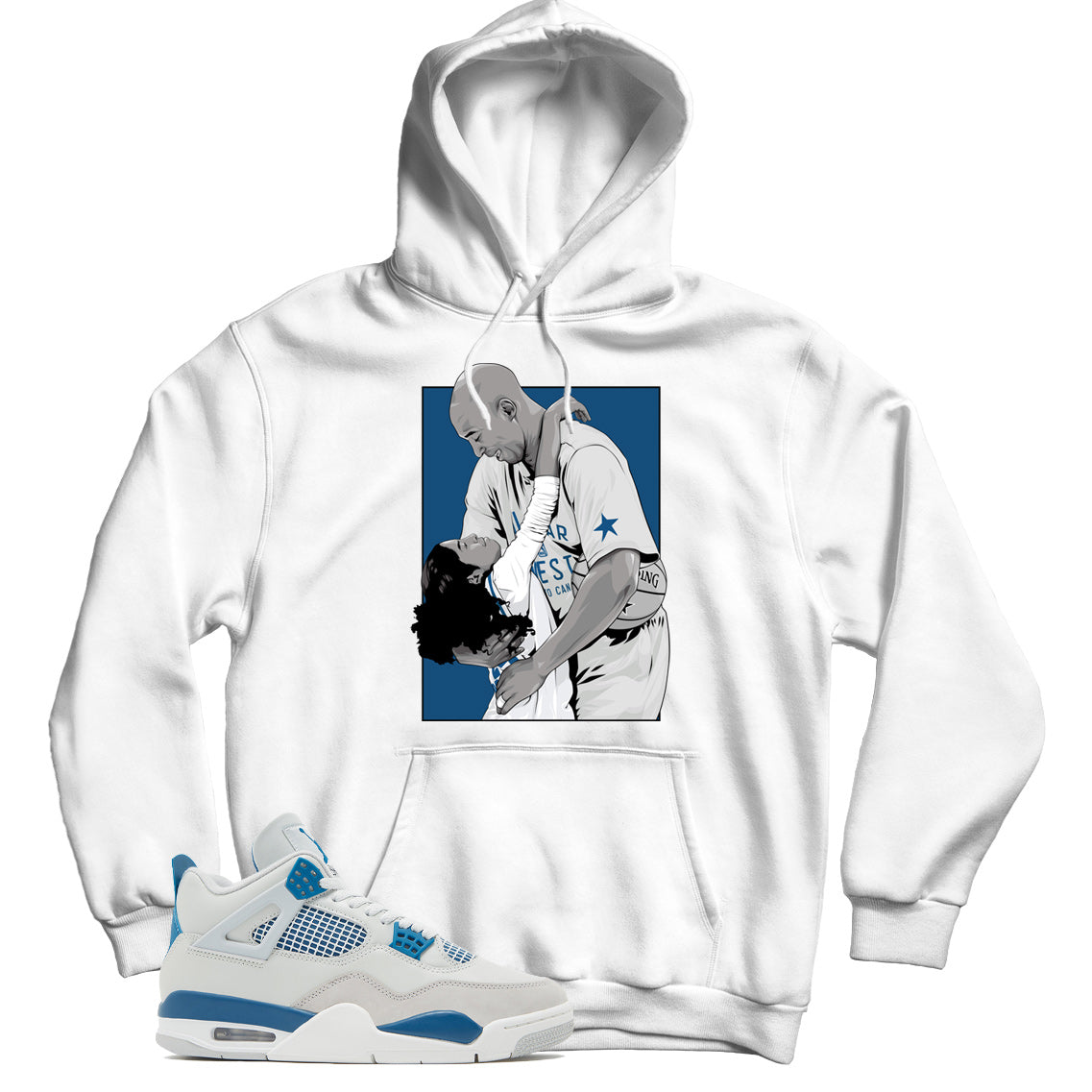 Jordan 4 Industrial Blue hoodie