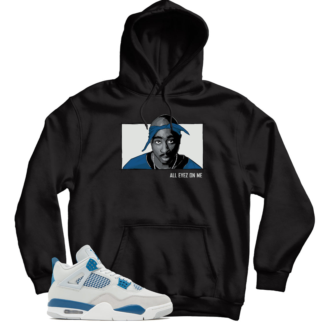 Jordan 4 Industrial Blue hoodie