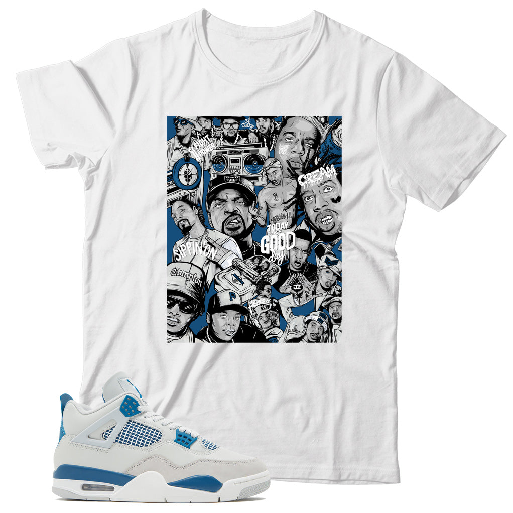 Jordan 4 Industrial Blue shirt