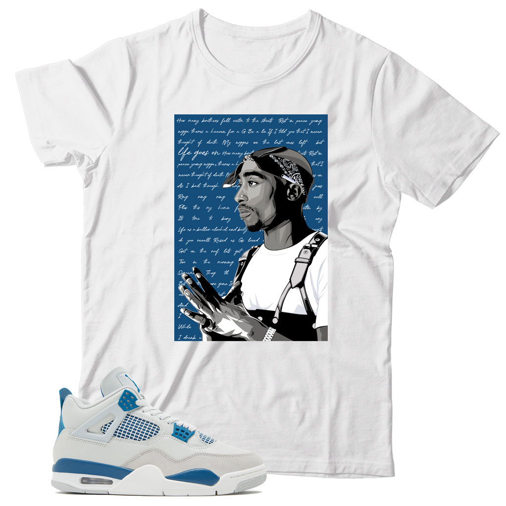 Jordan 4 Military Blue shirt