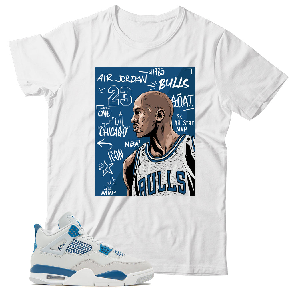 Jordan 4 Industrial Blue shirt