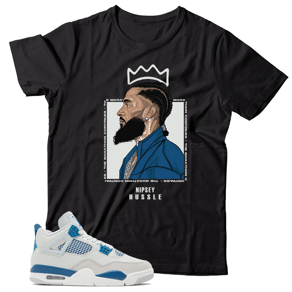 Jordan 4 Military Blue shirt