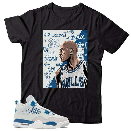 Jordan 4 Military Blue shirt