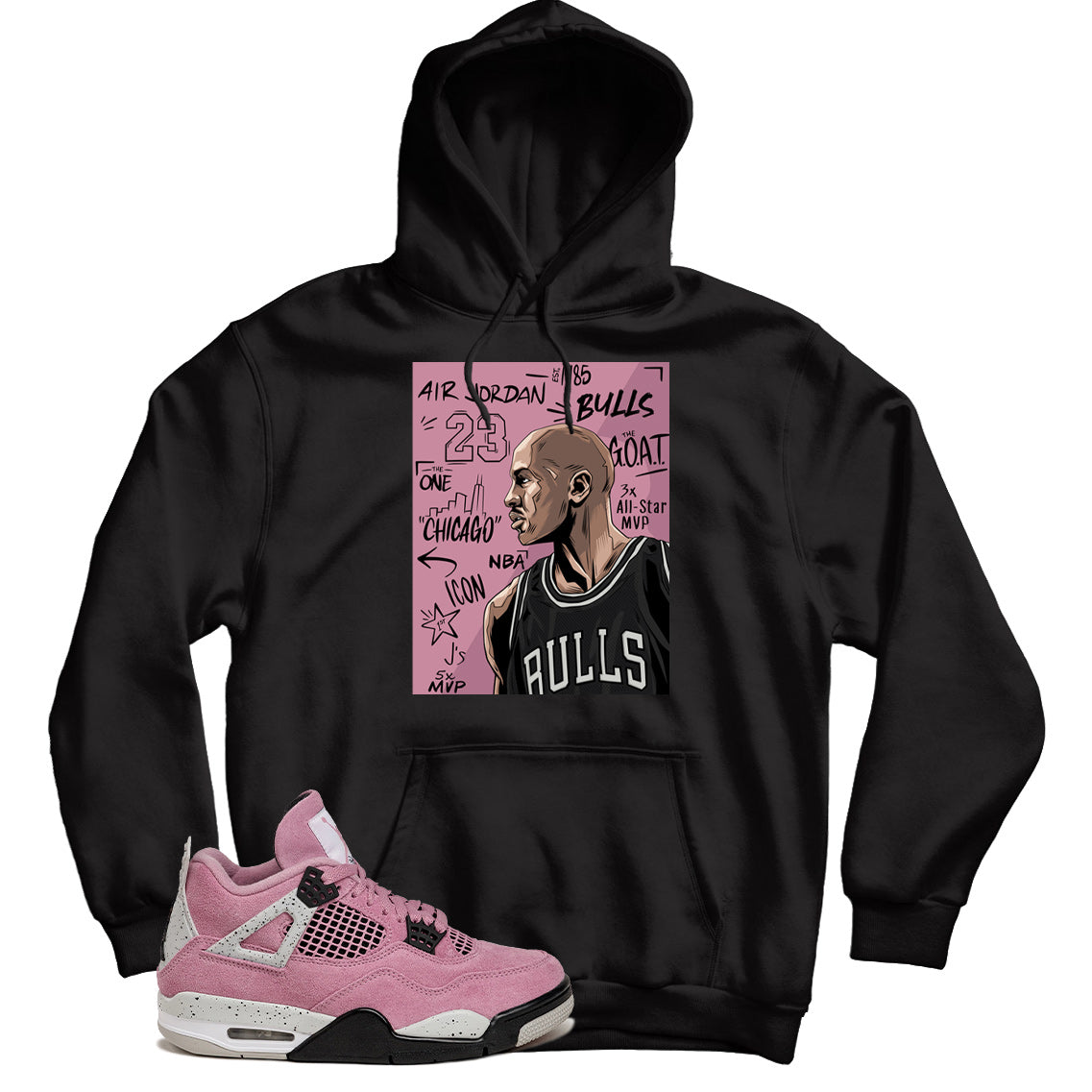 jordan 4 orchid hoodie