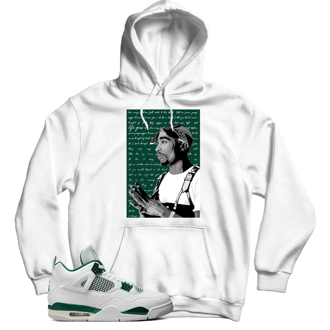 Jordan 4 Oxidized Green hoodie