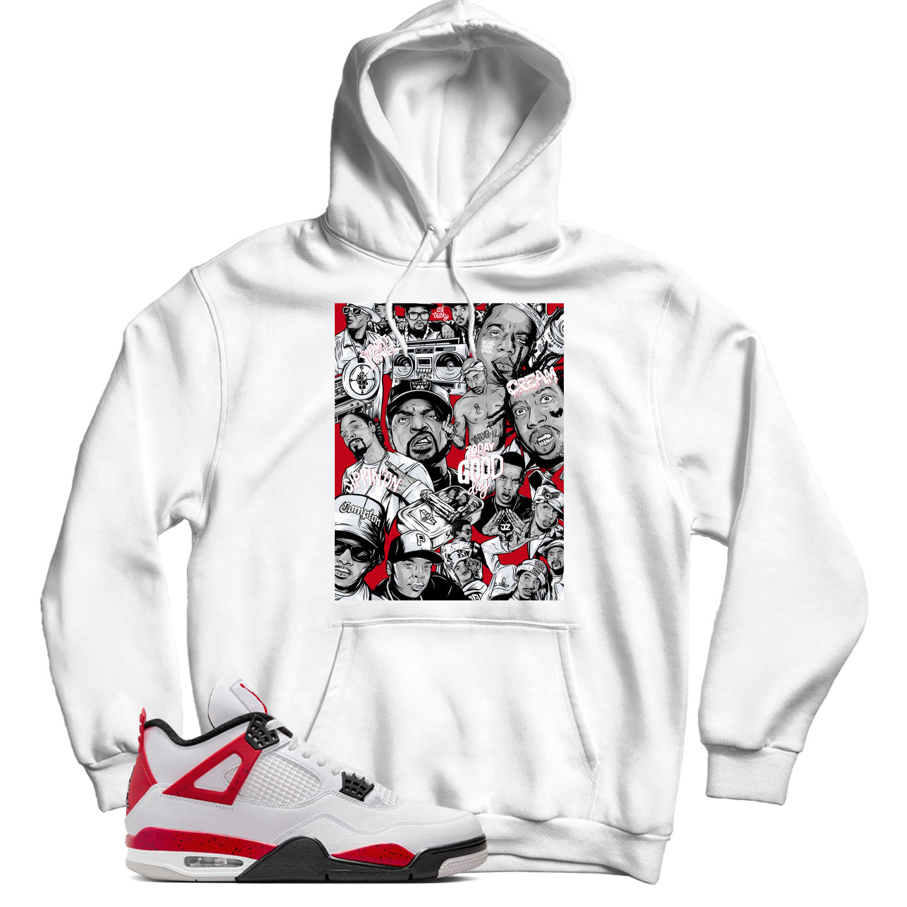 Jordan 4 Red Cement shirt