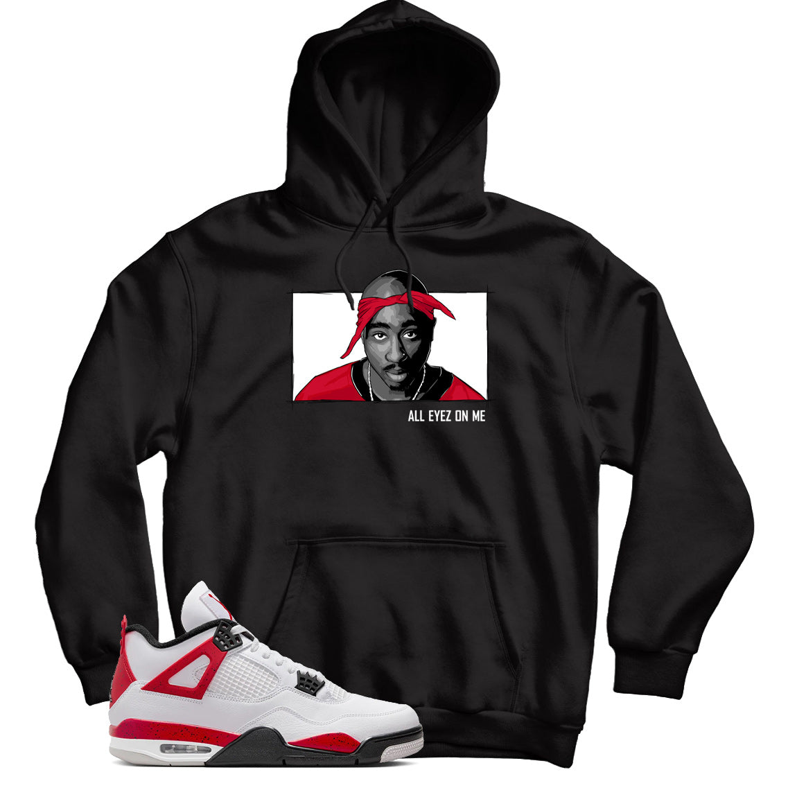 Jordan 4 Red Cement hoodie