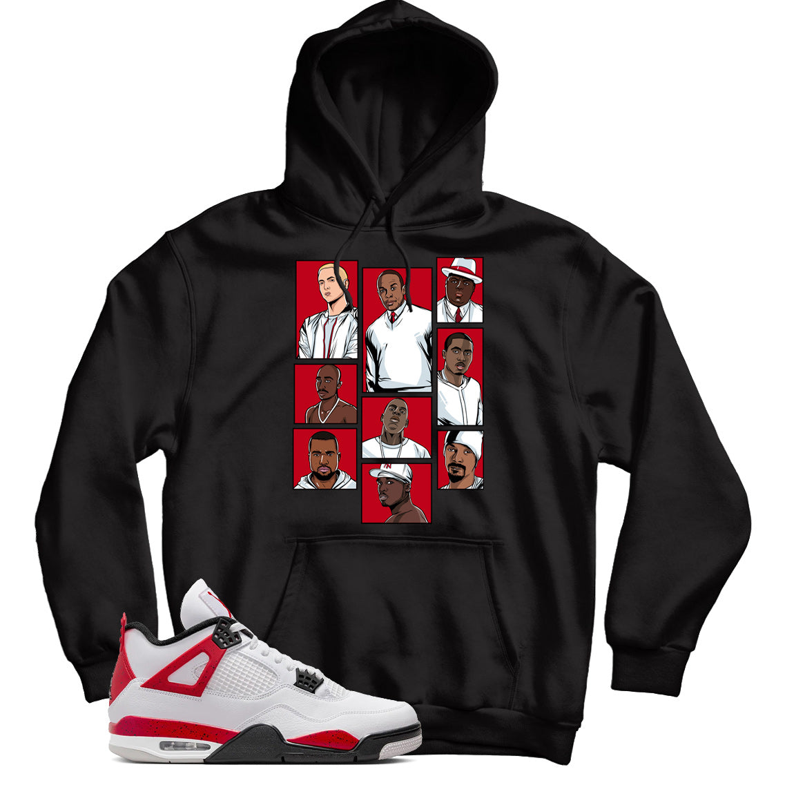 Jordan 4 Red Cement hoodie