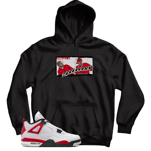 Jordan 4 Red Cement hoodie