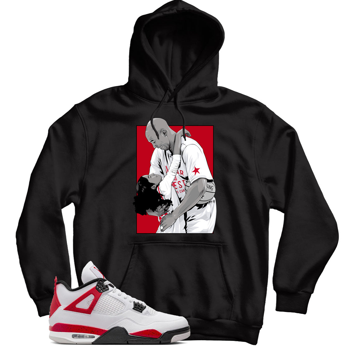 Jordan 4 Red Cement hoodie