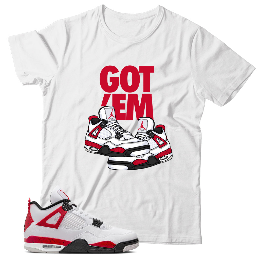 Jordan 4 Red Cement shirt