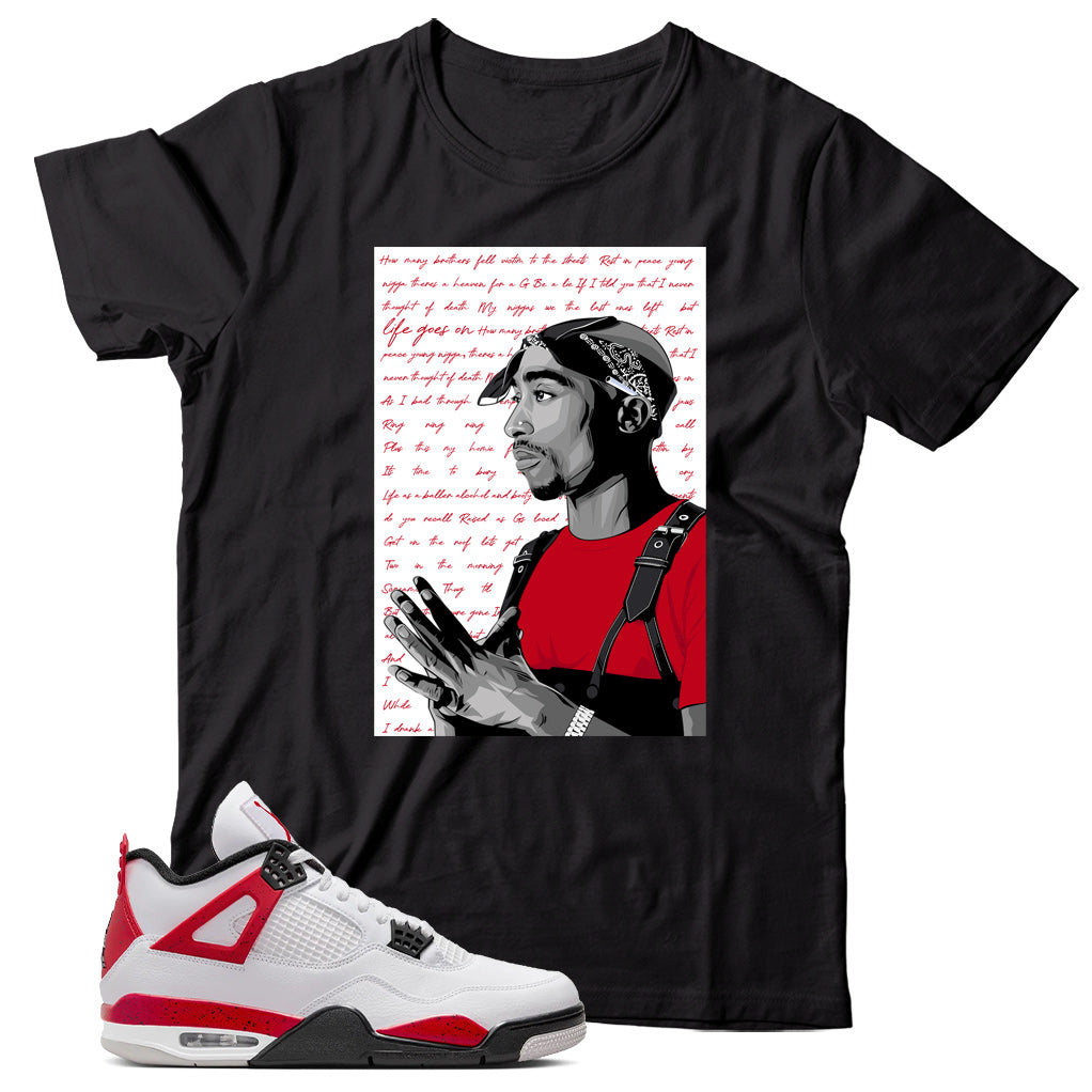 Jordan 4 Red Cement shirt