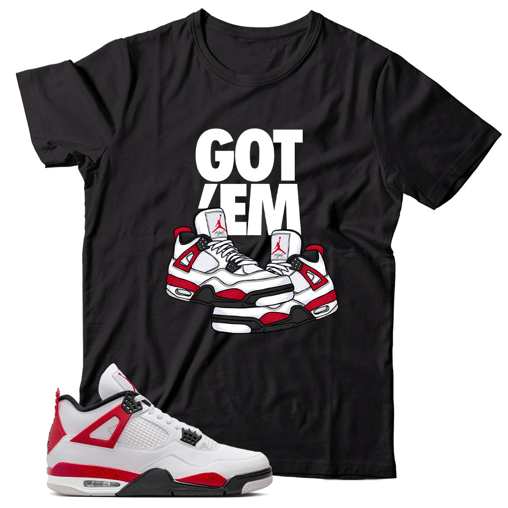 Jordan 4 Red Cement shirt