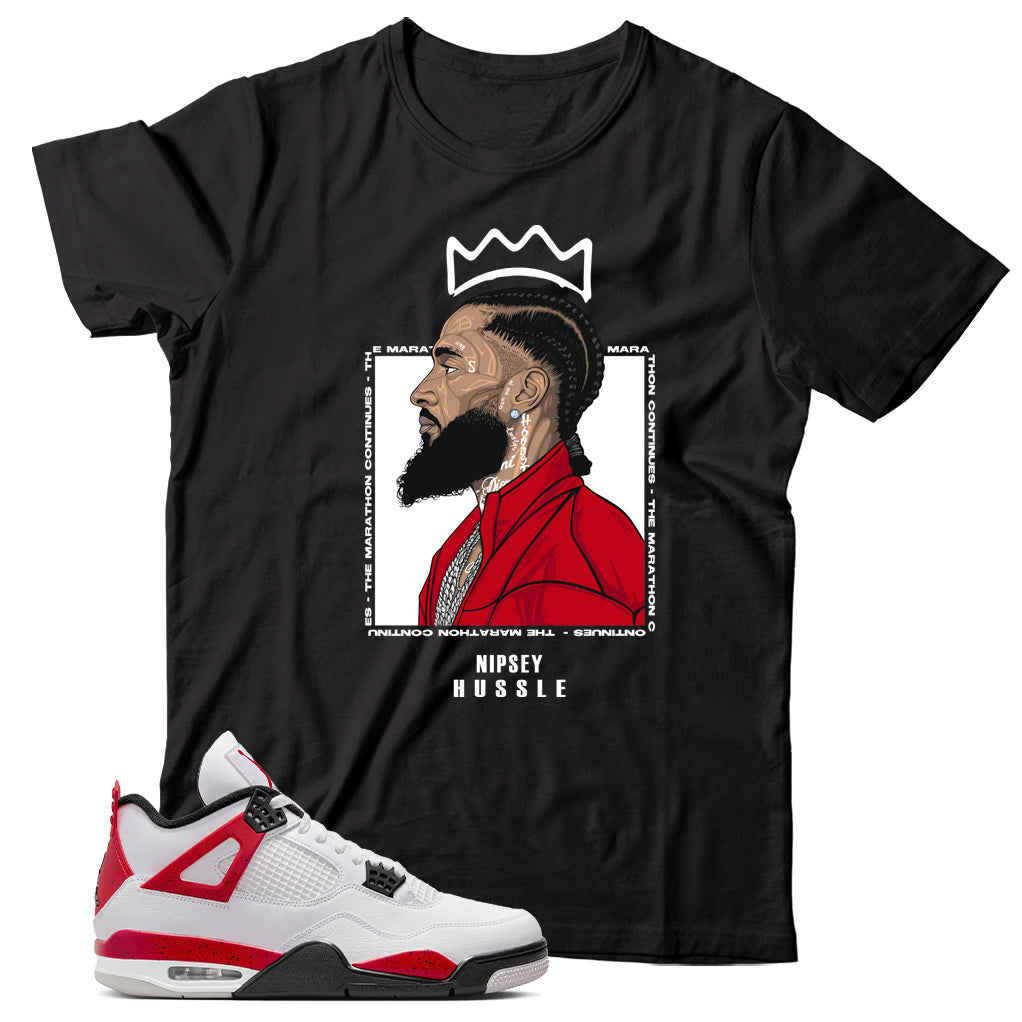 Jordan 4 Red Cement shirt