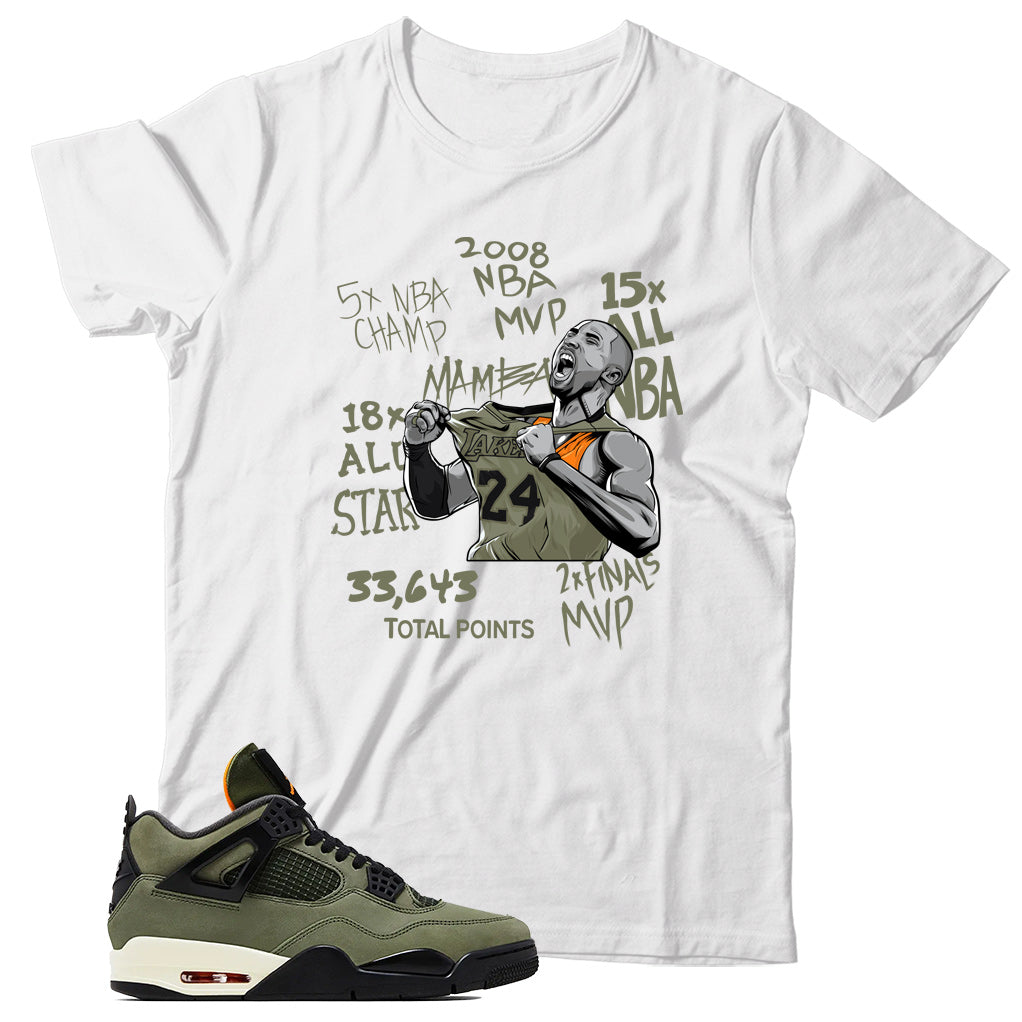 Shirt Match Jordan 4 Undefeated