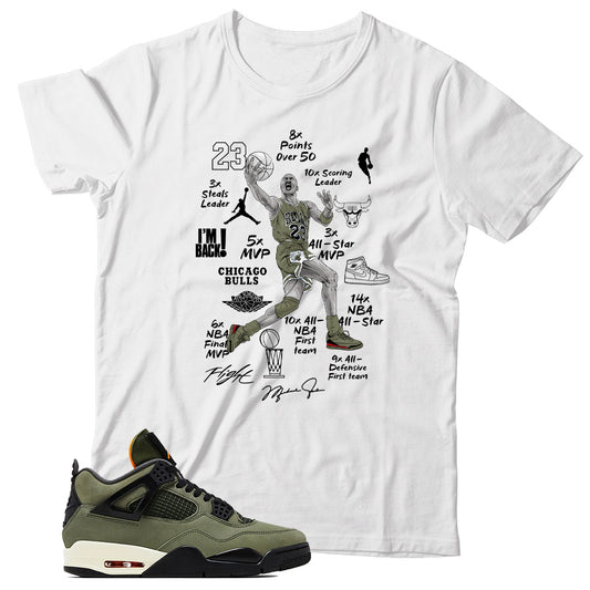 T-Shirt Match Jordan 4 Undefeated