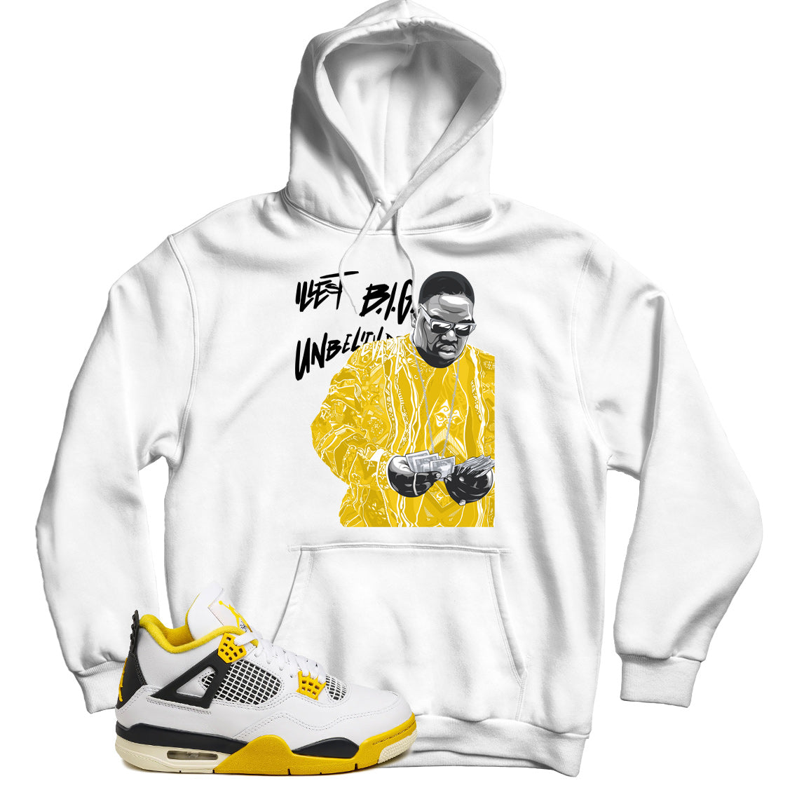 Jordan 4 Vivid Sulfur hoodie